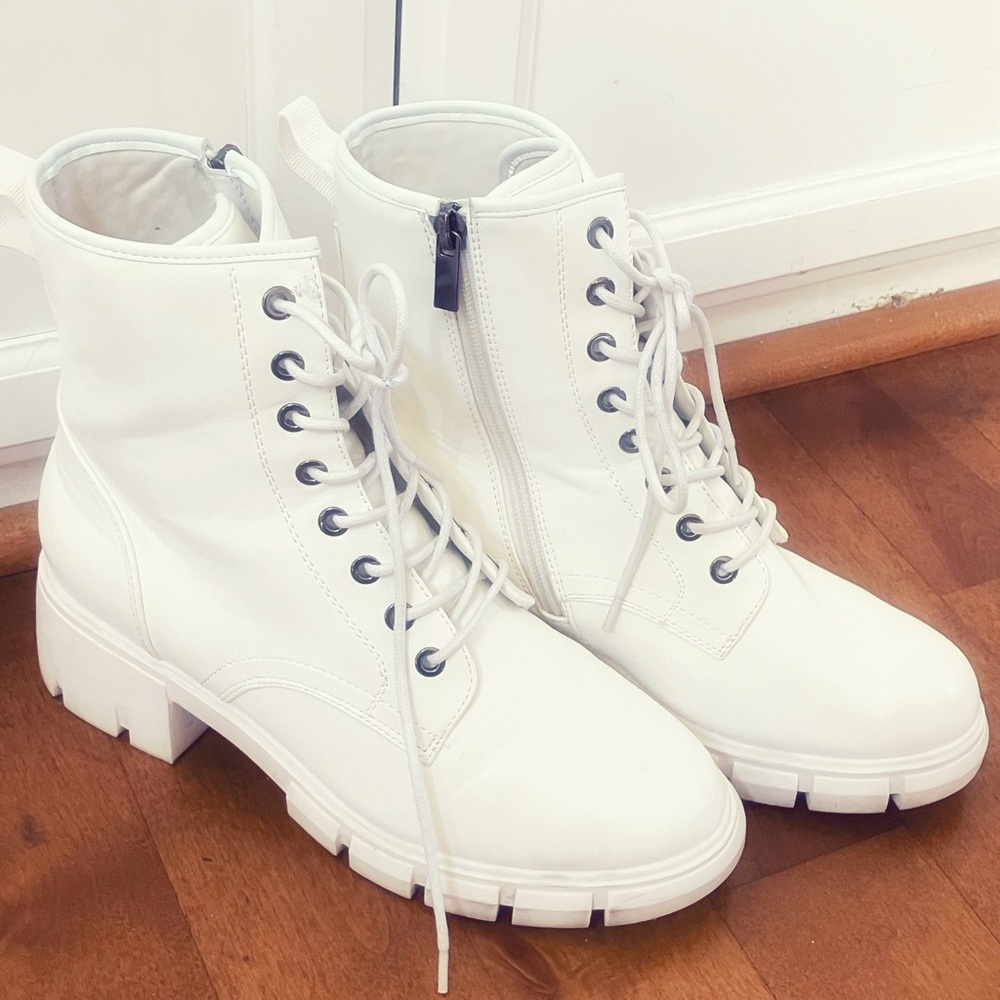 White Ankle Boots for Women